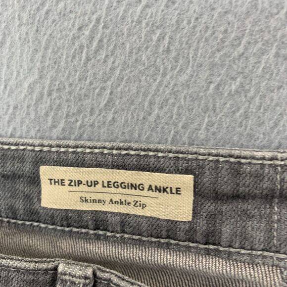 AG Adriano Goldshmied Jeans Size 27R Skinny Ankle Zip Gray Stretch 29X28 - Picture 12 of 16